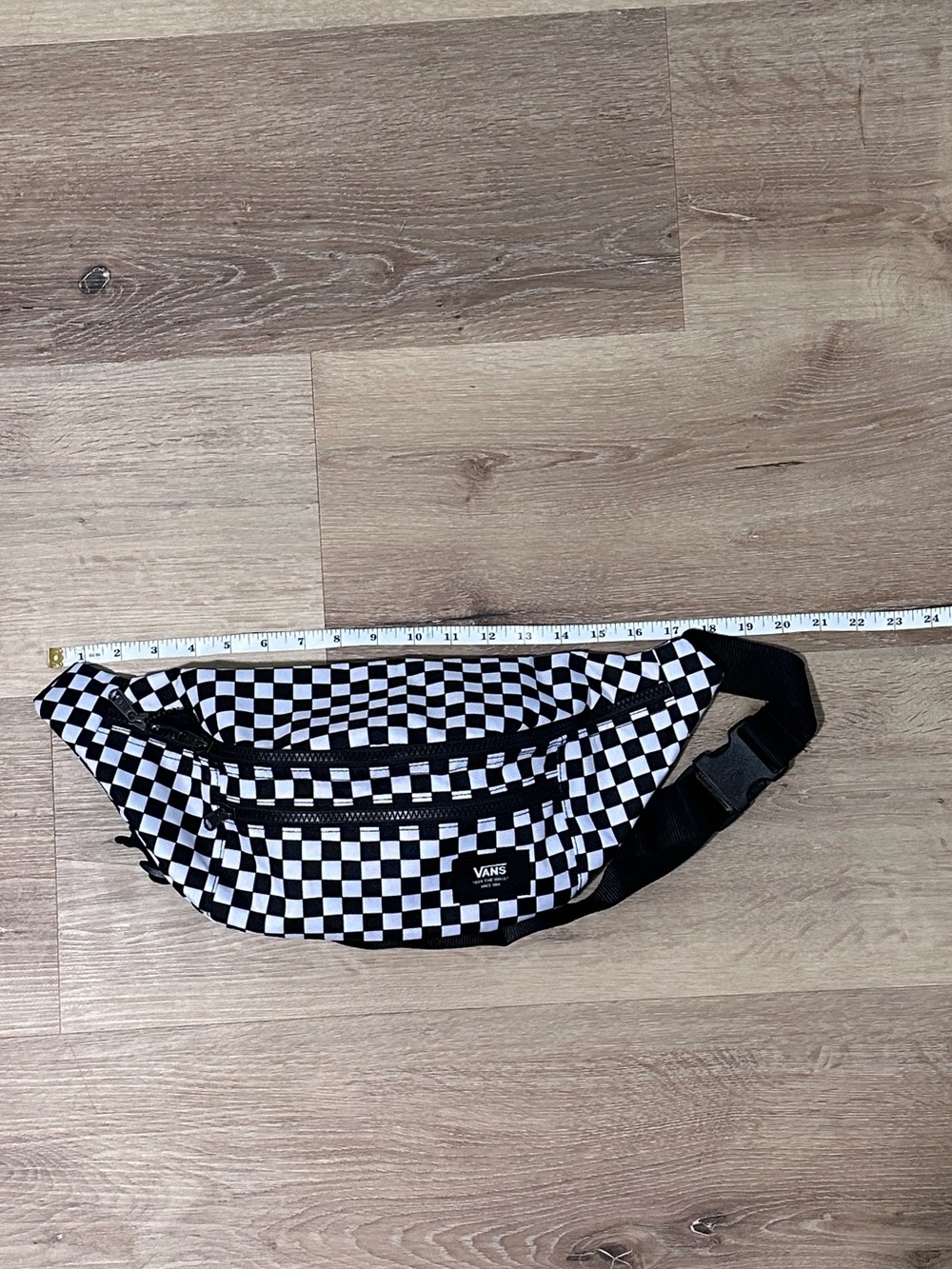 Vans Black & White Checkerboard Waist Bag - Picture 3 of 5